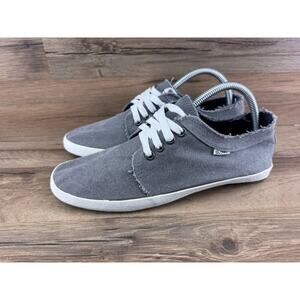 Globe Women’s Sneakers Shoes Gray Canvas Lace Up Flat Heel